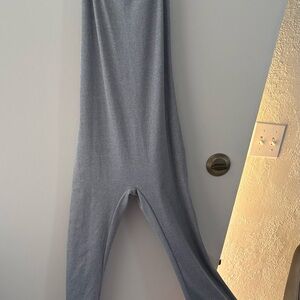 SHEIN Light Gray Ribbed Knit Top